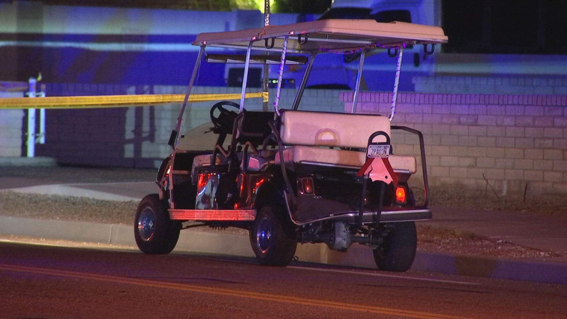 can you drive a golf cart at night
