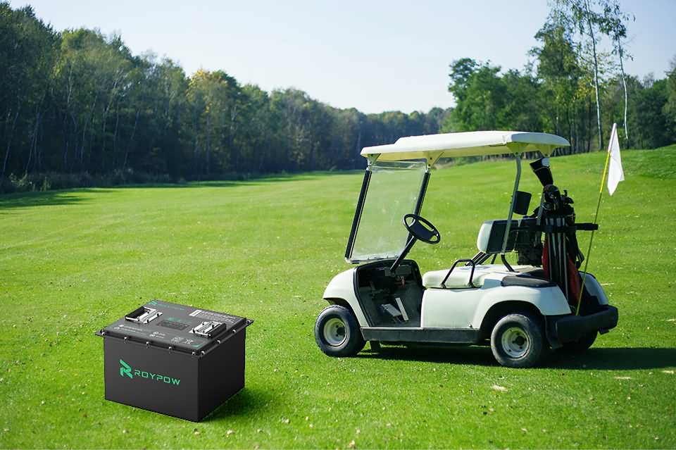 how many batteries does a ezgo golf cart take